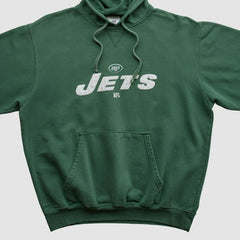 New York Jets NFL 2000s Hooded Pullover Sweatshirt - Green Vintage online