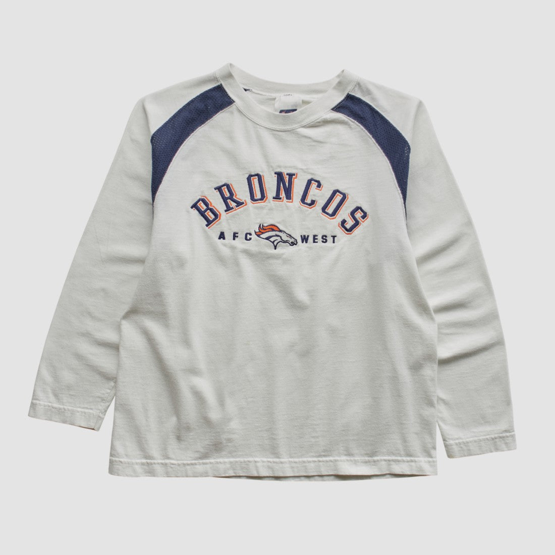 Denver Broncos CSA 90s Long Sleeve T-shirt - White Vintage outlet