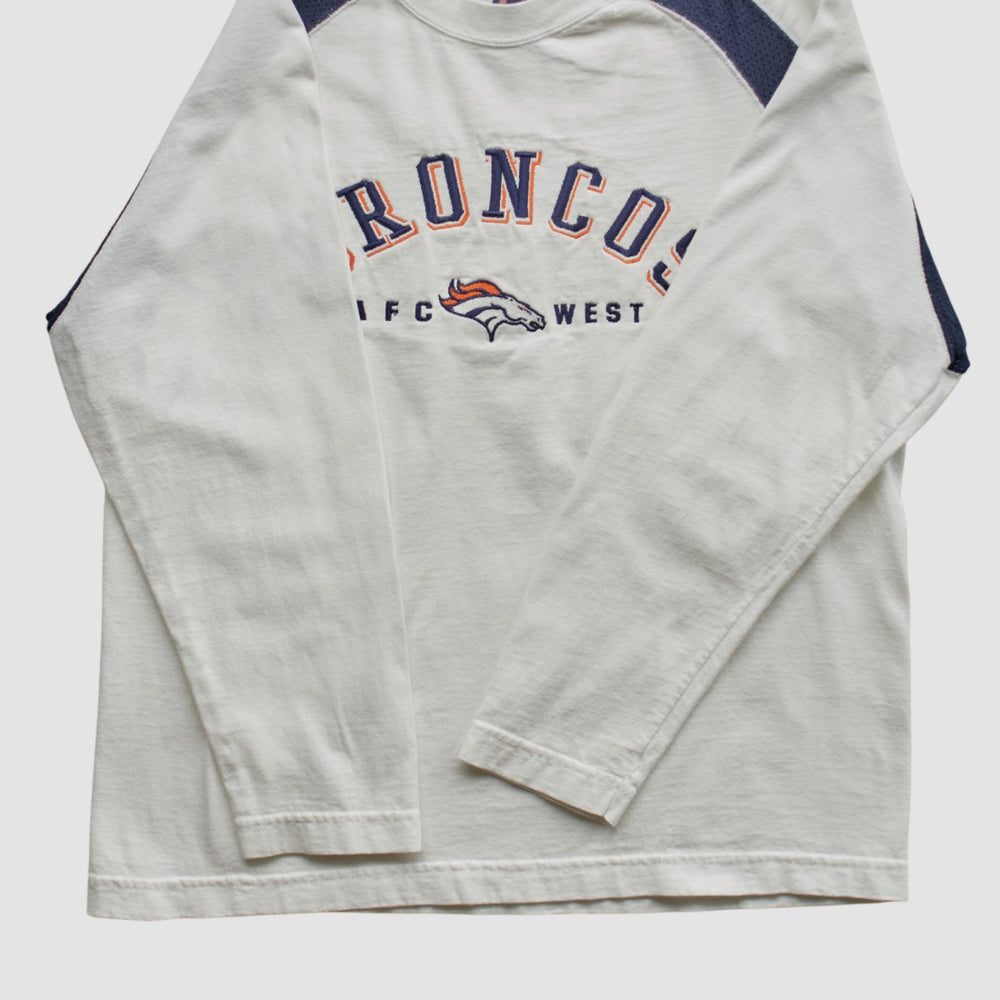 Denver Broncos CSA 90s Long Sleeve T-shirt - White Vintage outlet