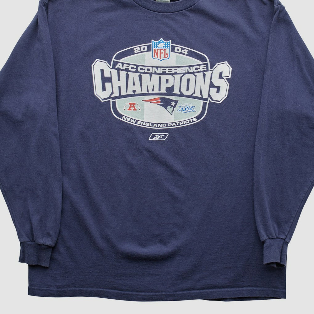 New England Patriots Delta 2004 Long Sleeve T-shirt - Navy Vintage discount