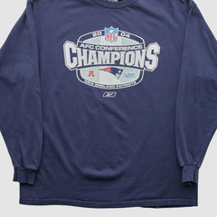 New England Patriots Delta 2004 Long Sleeve T-shirt - Navy Vintage discount
