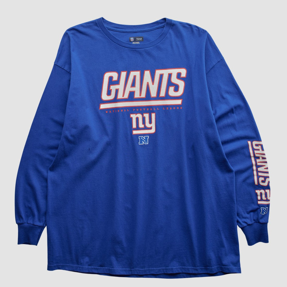 New York Giants NFL 2010s Long Sleeve T-shirt - Blue Vintage online