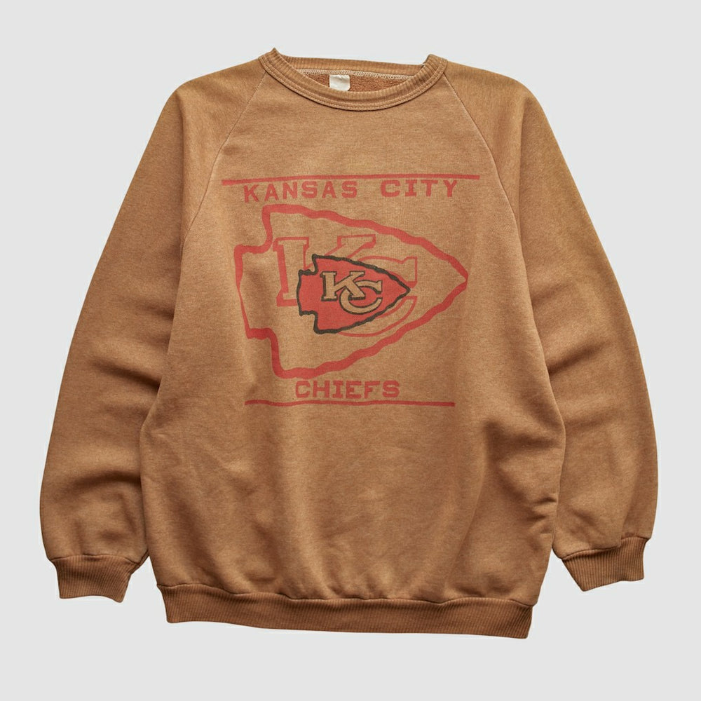 Kansas City Chiefs Pullover Sweatshirt - Clay Vintage on sale