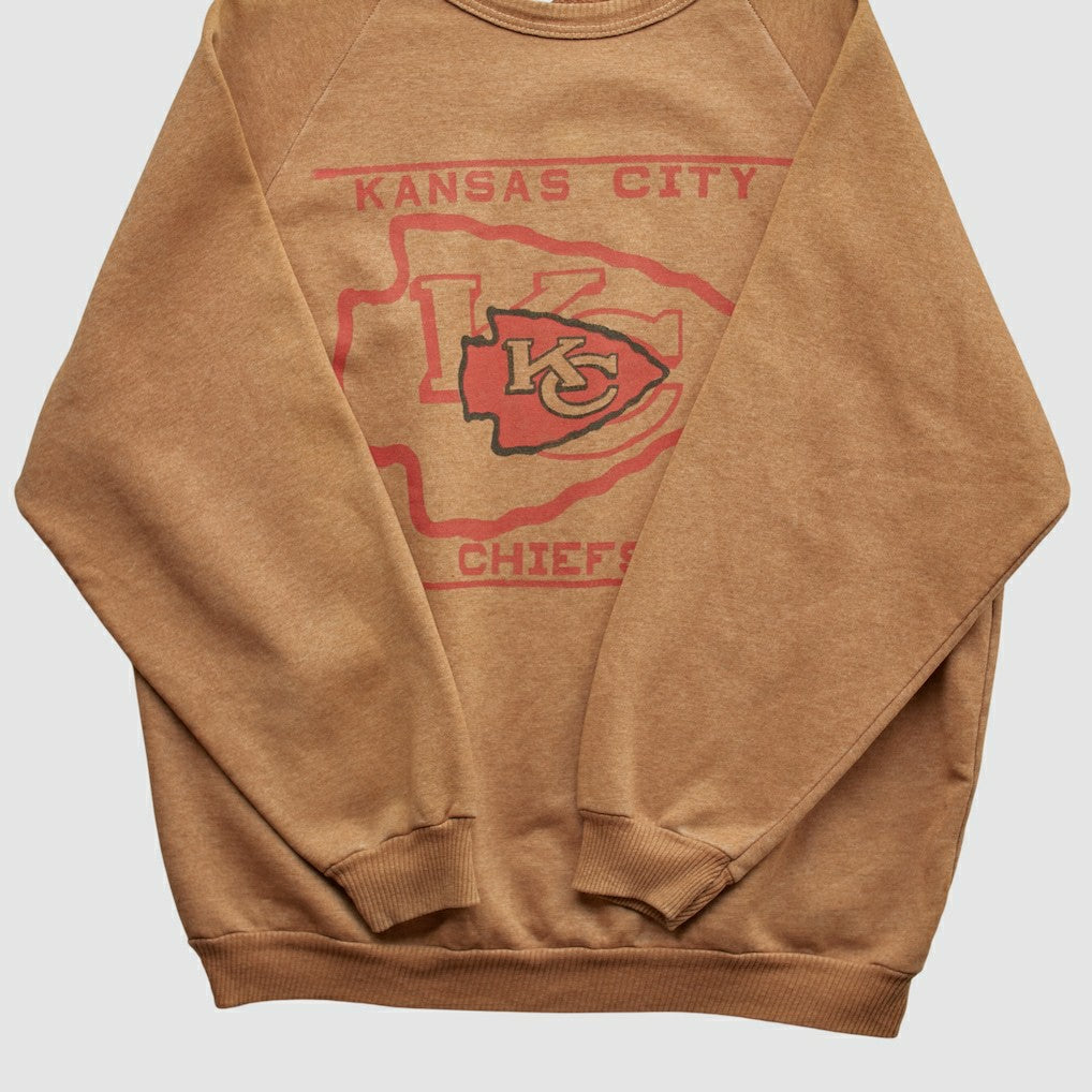 Kansas City Chiefs Pullover Sweatshirt - Clay Vintage on sale