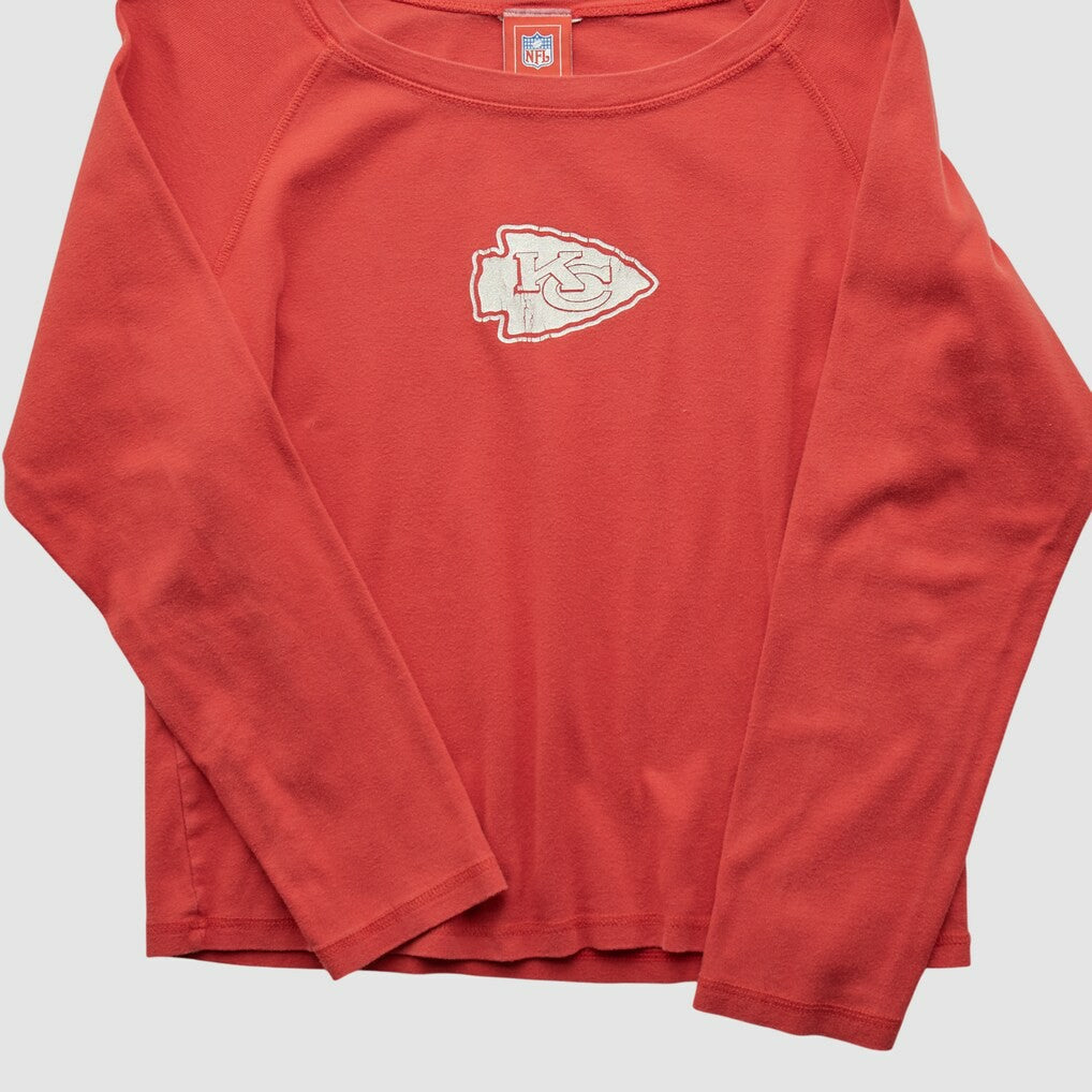 Kansas City Chiefs NFL 2000s Long Sleeve T-shirt - Red Vintage on sale