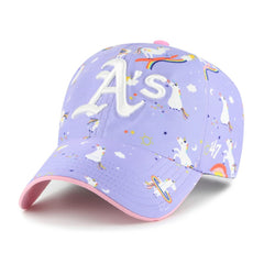 Athletics Girls Youth Unicorn Clean Up Adjustable Hat - Lavender | 47 brand