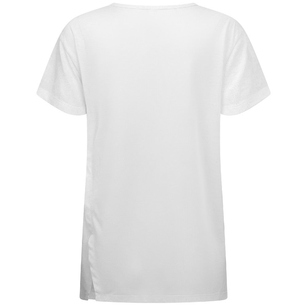 Cincinnati Reds Levelwear Women's Blue Haven Influx Cornerstone T-Shirt - White