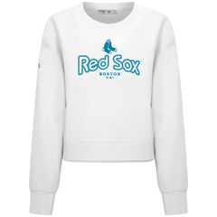 Boston Red Sox Levelwear Women's Judd Cornerstone Cropped Sweatshirt - White