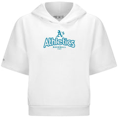 Athletics Levelwear Women's Amber Short Sleeve Cornerstone Hoodie - White