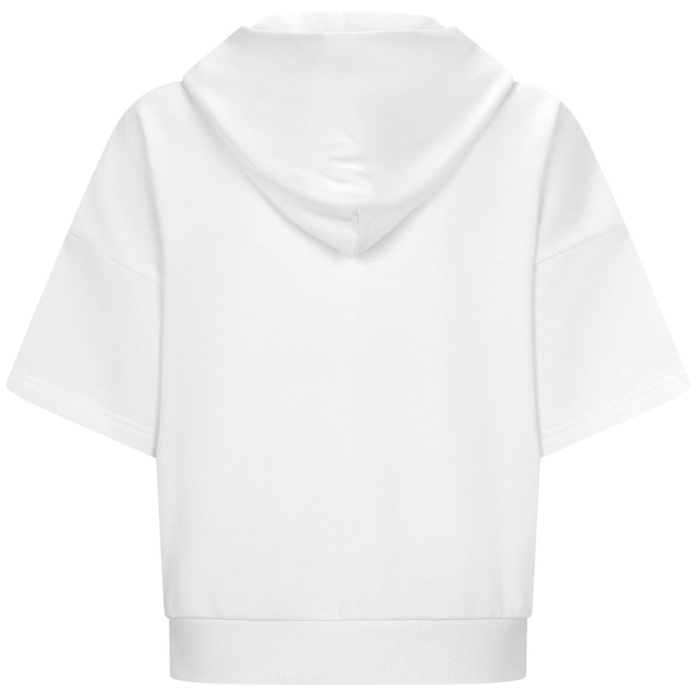 Atlanta Braves Levelwear Women's Amber Short Sleeve Cornerstone Hoodie - White