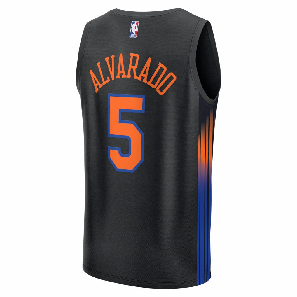 Jose Alvarado New York Knicks Fast Break Replica Jersey - Black - Statement Edition | Fanatics sale
