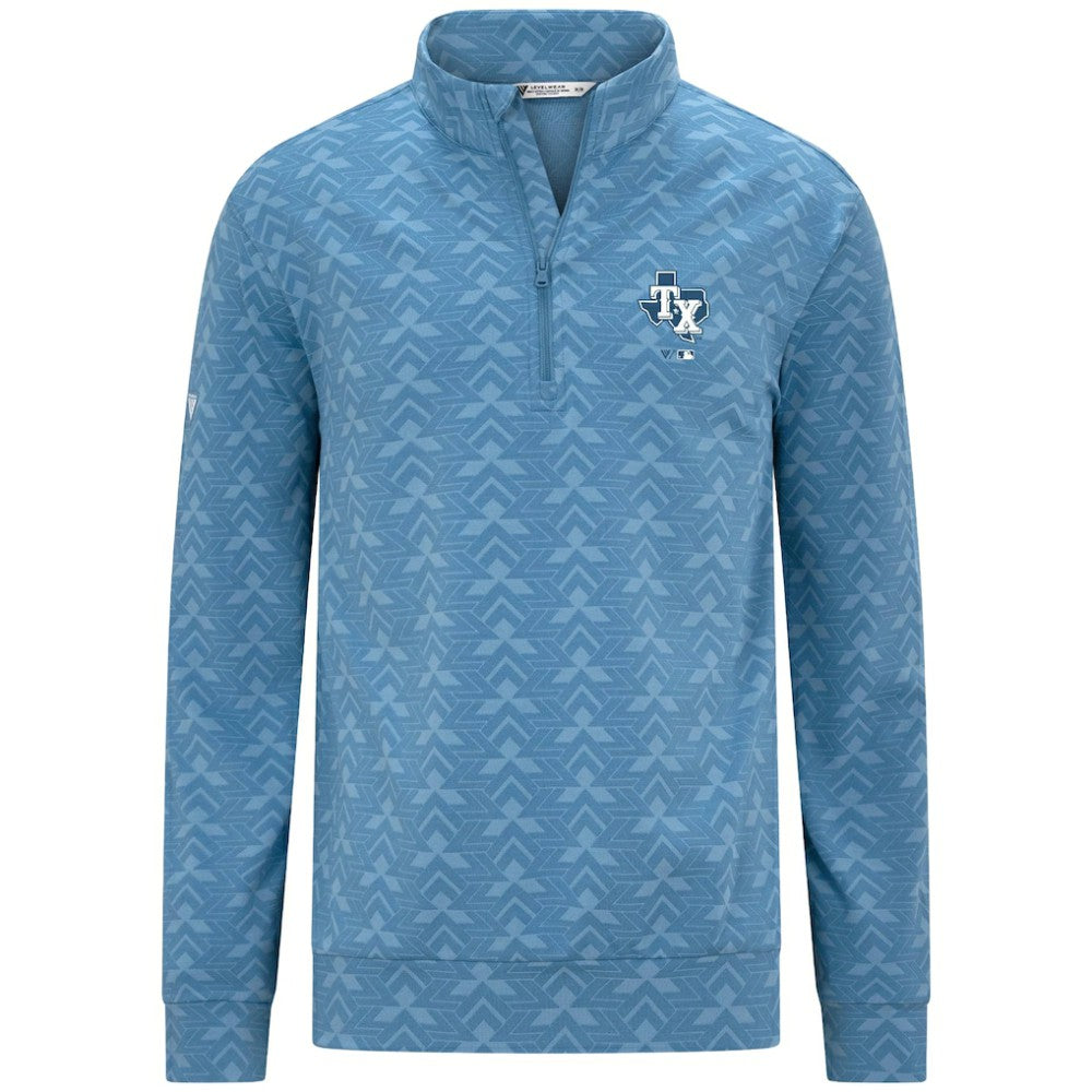 Texas Rangers Levelwear Chameleon Quarter-Zip Pullover - Blue