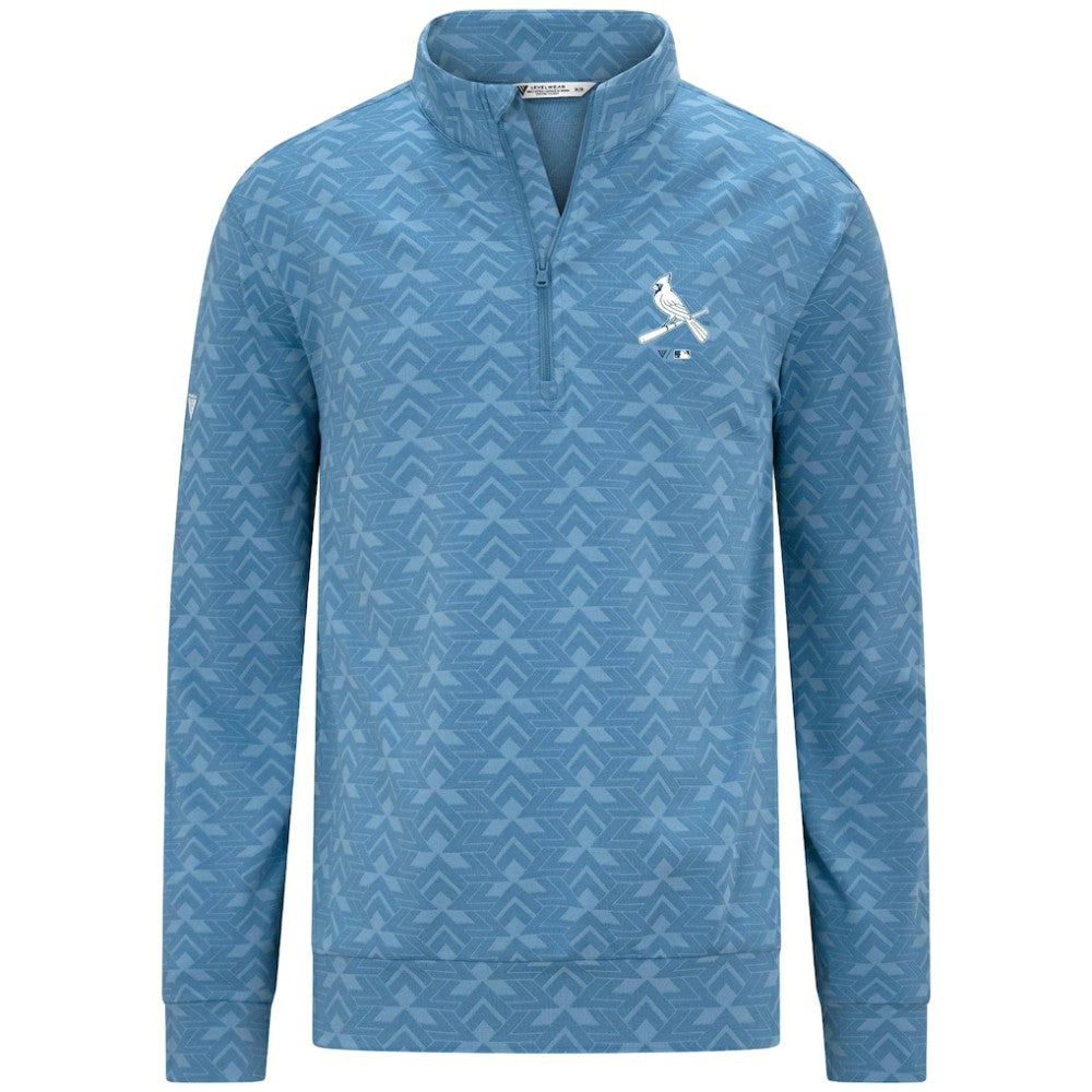 St. Louis Cardinals Levelwear Chameleon Quarter-Zip Pullover - Blue