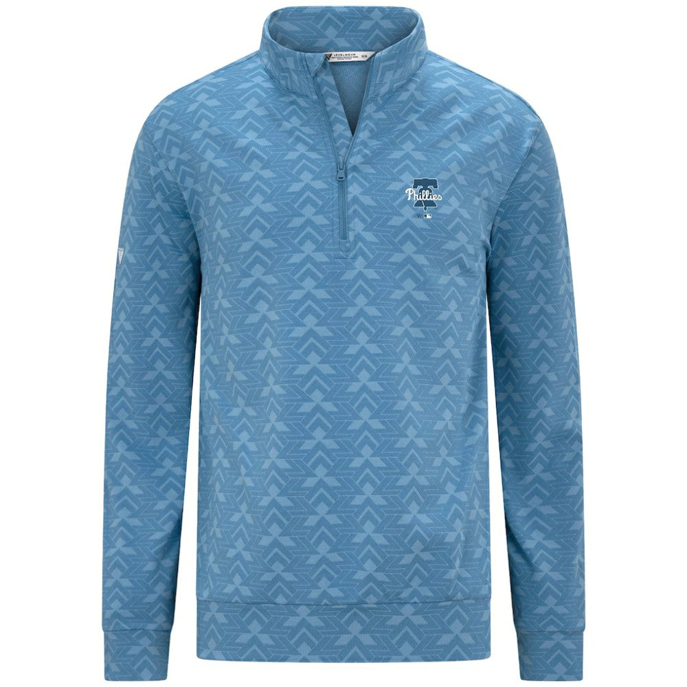 Philadelphia Phillies Levelwear Chameleon Quarter-Zip Pullover - Blue