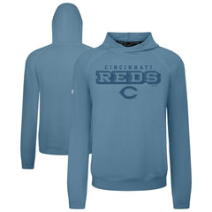 Cincinnati Reds Levelwear Mandate Tri-Blend Hoodie - Blue
