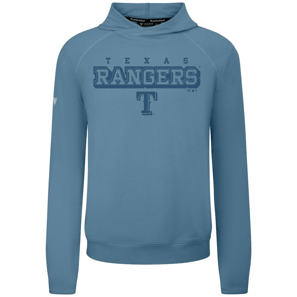 Texas Rangers Levelwear Mandate Tri-Blend Hoodie - Blue