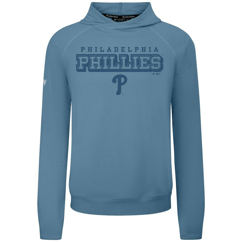 Philadelphia Phillies Levelwear Mandate Tri-Blend Hoodie - Blue