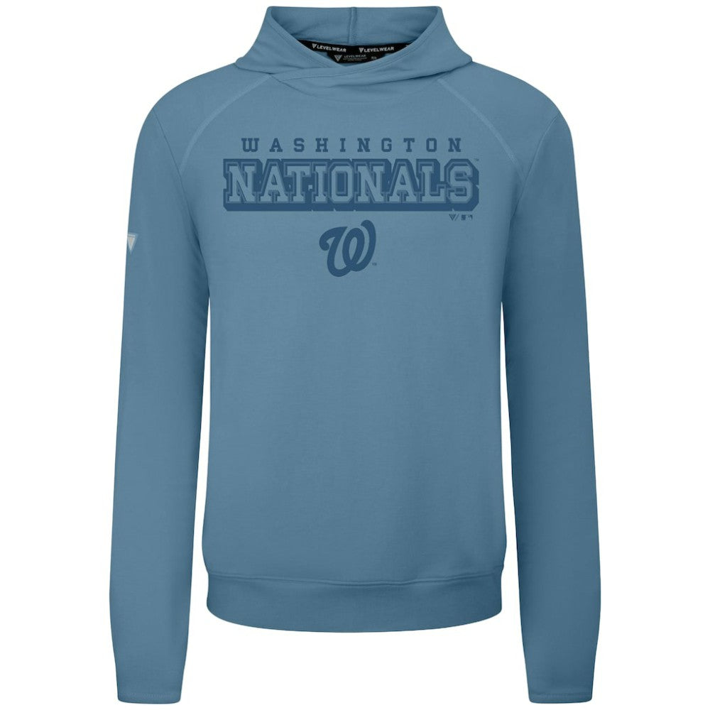 Washington Nationals Levelwear Mandate Tri-Blend Hoodie - Blue