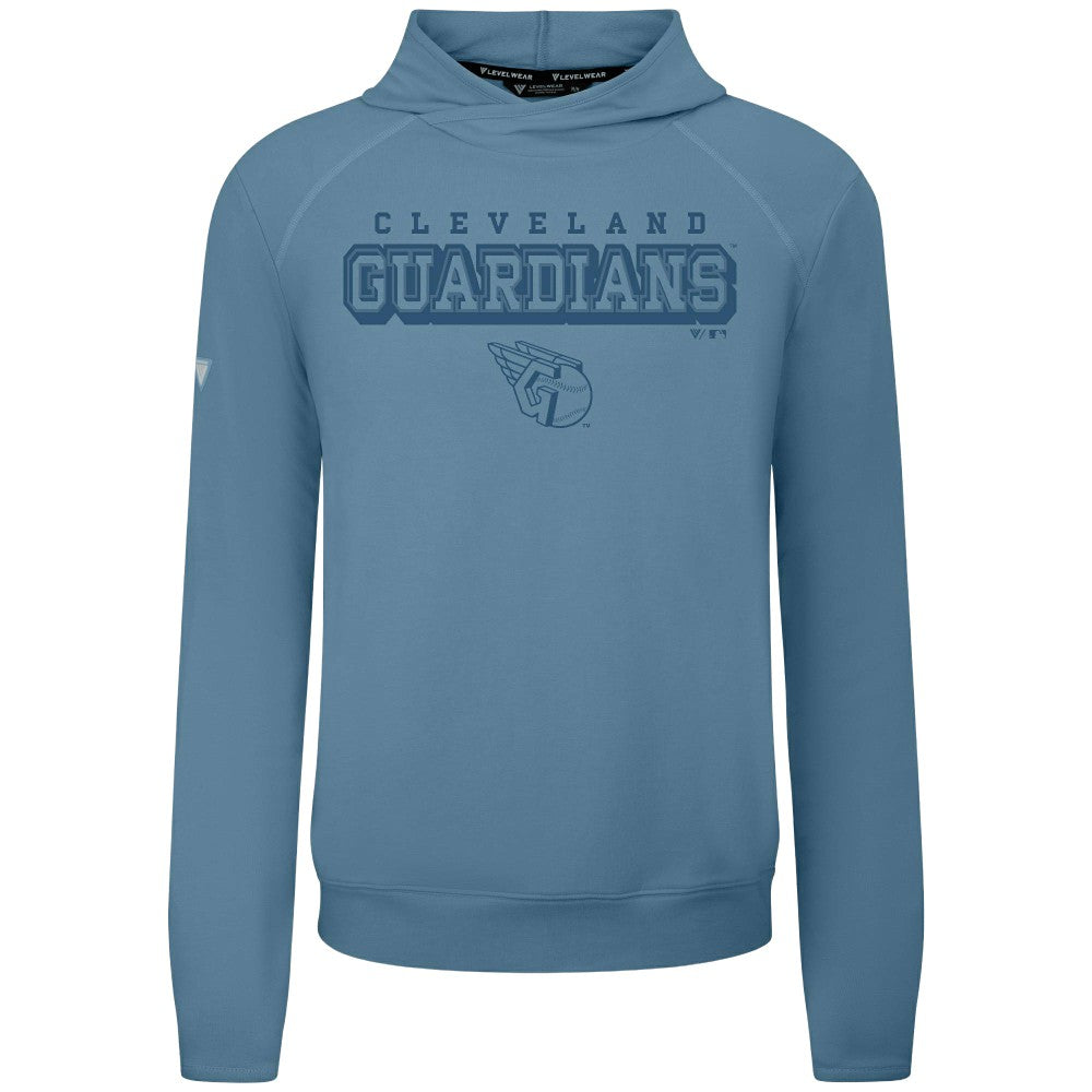 Cleveland Guardians Levelwear Mandate Tri-Blend Hoodie - Blue