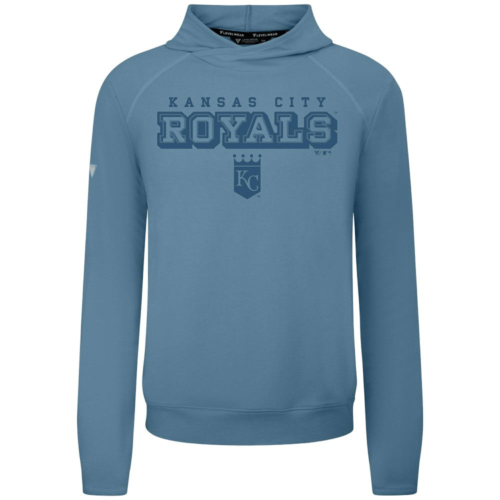 Kansas City Royals Levelwear Mandate Tri-Blend Hoodie - Blue