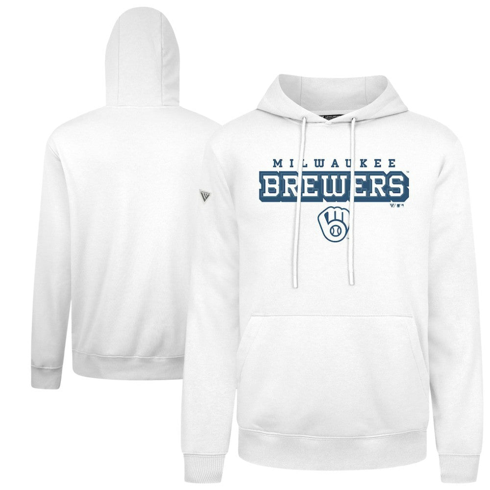 Milwaukee Brewers Levelwear Podium Hoodie - White