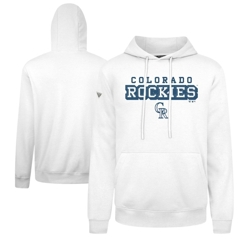 Colorado Rockies Levelwear Podium Hoodie - White