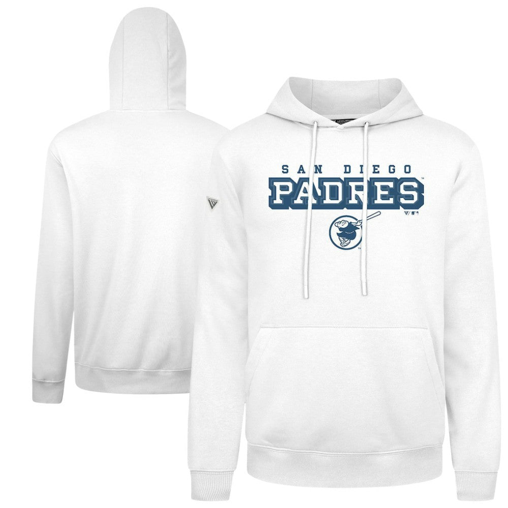 San Diego Padres Levelwear Podium Hoodie - White