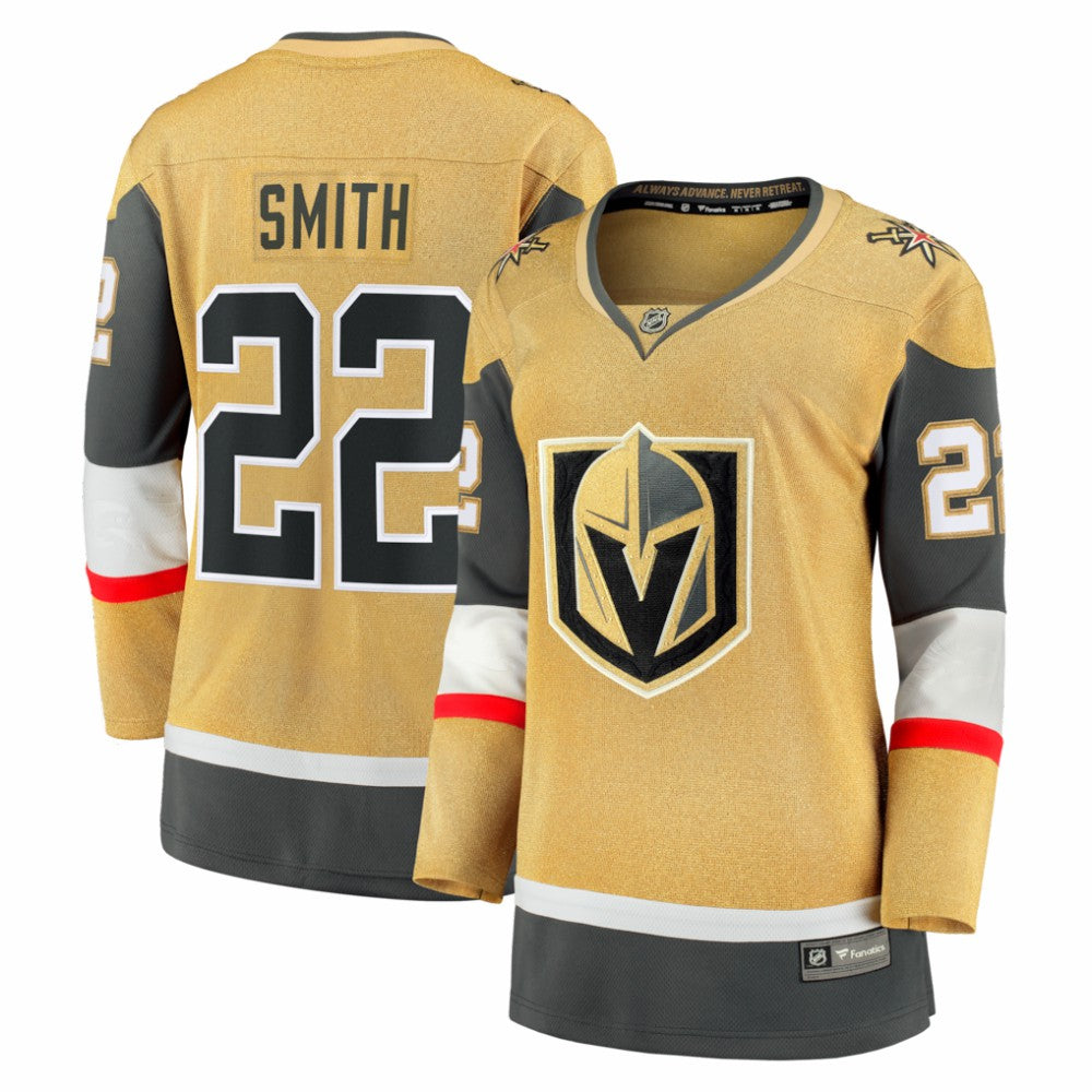 Cole Smith Vegas Golden Knights Fanatics Women's Home Breakaway Jersey Gold