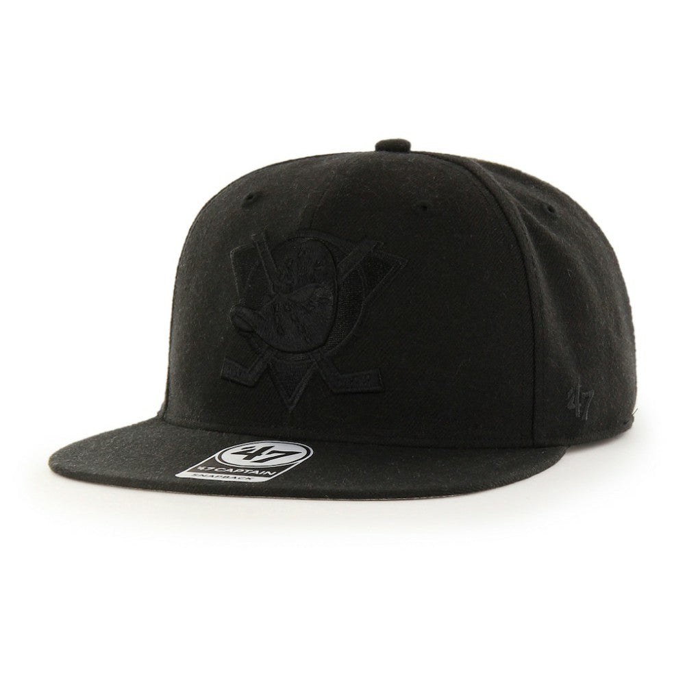 Anaheim Ducks '47 No Shot Captain Snapback Hat Black