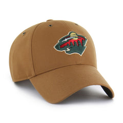 Minnesota Wild Carhartt x '47 MVP Structured Adjustable Hat Tan