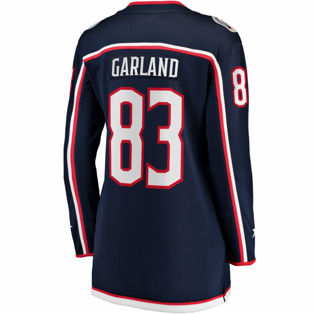 Conor Garland Columbus Blue Jackets Indiana Women's Home Breakaway Jersey Navy