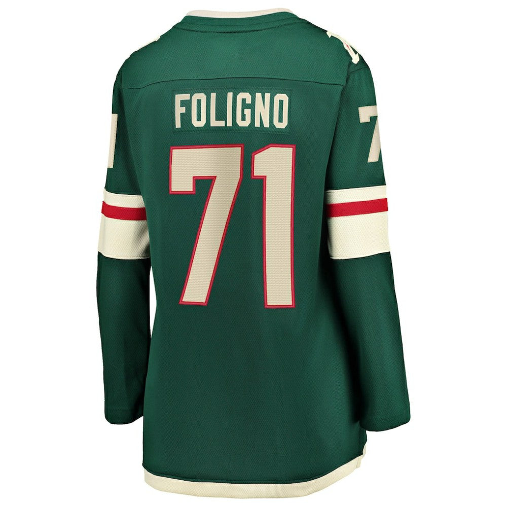 Nick Foligno Minnesota Wild Fanatics Women's Home Breakaway Jersey Green