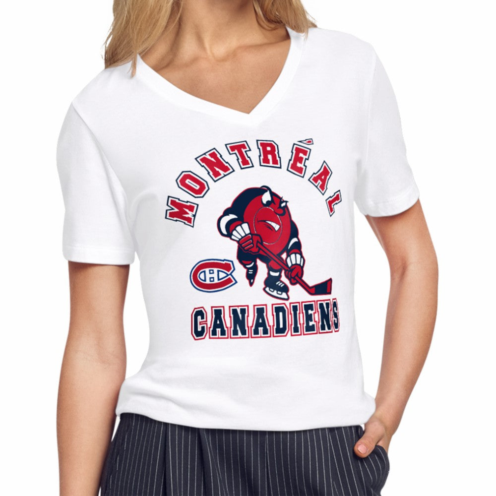 Montreal Canadiens Starter Women's Tough Puck T-Shirt White