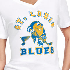 St. Louis Blues Starter Women's Tough Puck T-Shirt White
