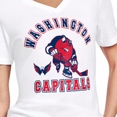 Washington Capitals Starter Women's Tough Puck T-Shirt White