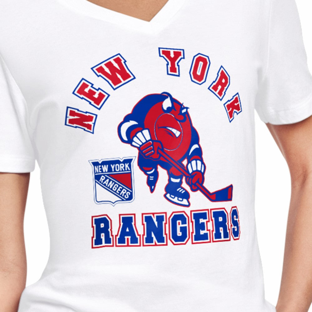 New York Rangers Starter Women's Tough Puck T-Shirt White