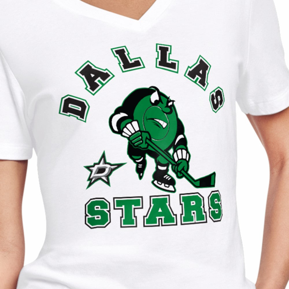 Dallas Stars Starter Women's Tough Puck T-Shirt White