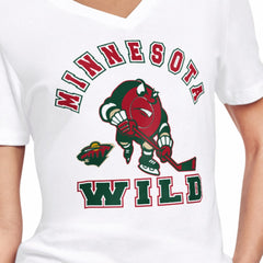 Minnesota Wild Starter Women's Tough Puck T-Shirt White