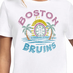 Boston Bruins Starter Women's Tonal Beach T-Shirt White