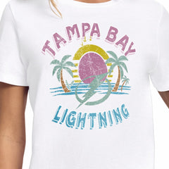 Tampa Bay Lightning Starter Women's Tonal Beach T-Shirt White