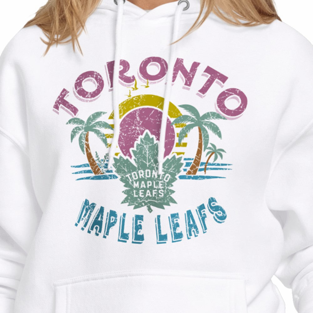 Toronto Maple Leafs Starter Women's Tonal Beach Hoodie White