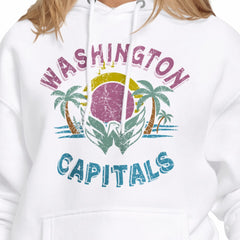Washington Capitals Starter Women's Tonal Beach Hoodie White