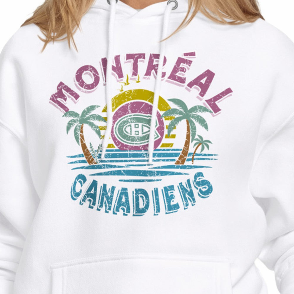 Montreal Canadiens Starter Women's Tonal Beach Hoodie White