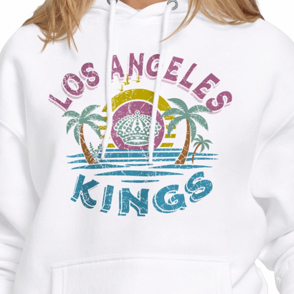 Los Angeles Kings Starter Women's Tonal Beach Hoodie White