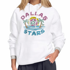 Dallas Stars Starter Women's Tonal Beach Hoodie White