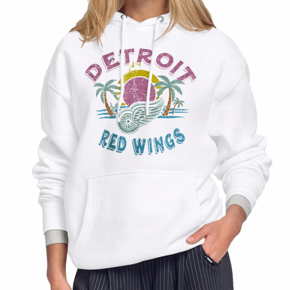 Detroit Red Wings Starter Women's Tonal Beach Hoodie White