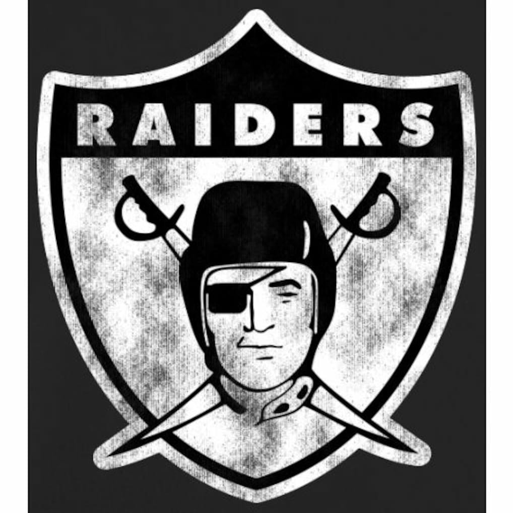 Las Vegas Raiders Throwback Logo Pullover Hoodie - Black on sale