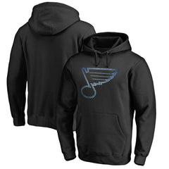 St. Louis Blues Rinkside Pond Hockey Pullover Hoodie Black