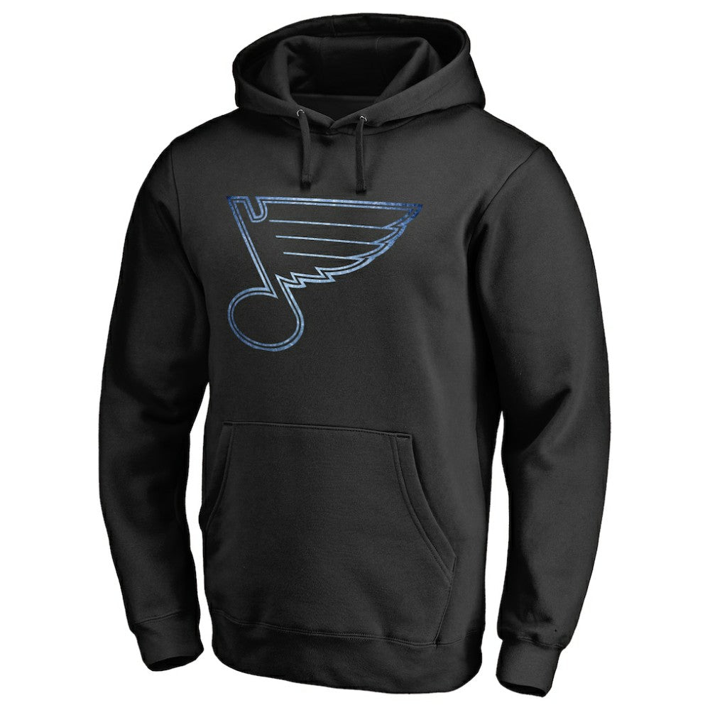 St. Louis Blues Rinkside Pond Hockey Pullover Hoodie Black