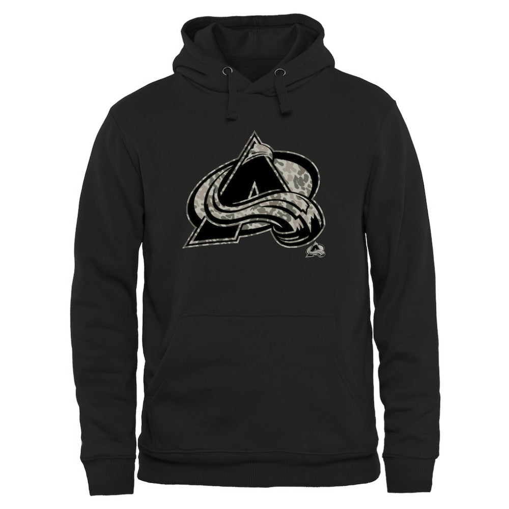 Colorado Avalanche Rink Warrior Pullover Hoodie Black